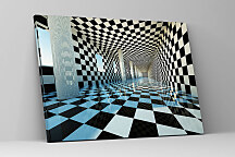 Zľava -70%, Obraz Čiernobiely 3d interiér 90x60cm, zs1139